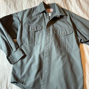 Filson Gray Shirt jacket with Red Label Men’s Medium 100% Cotton